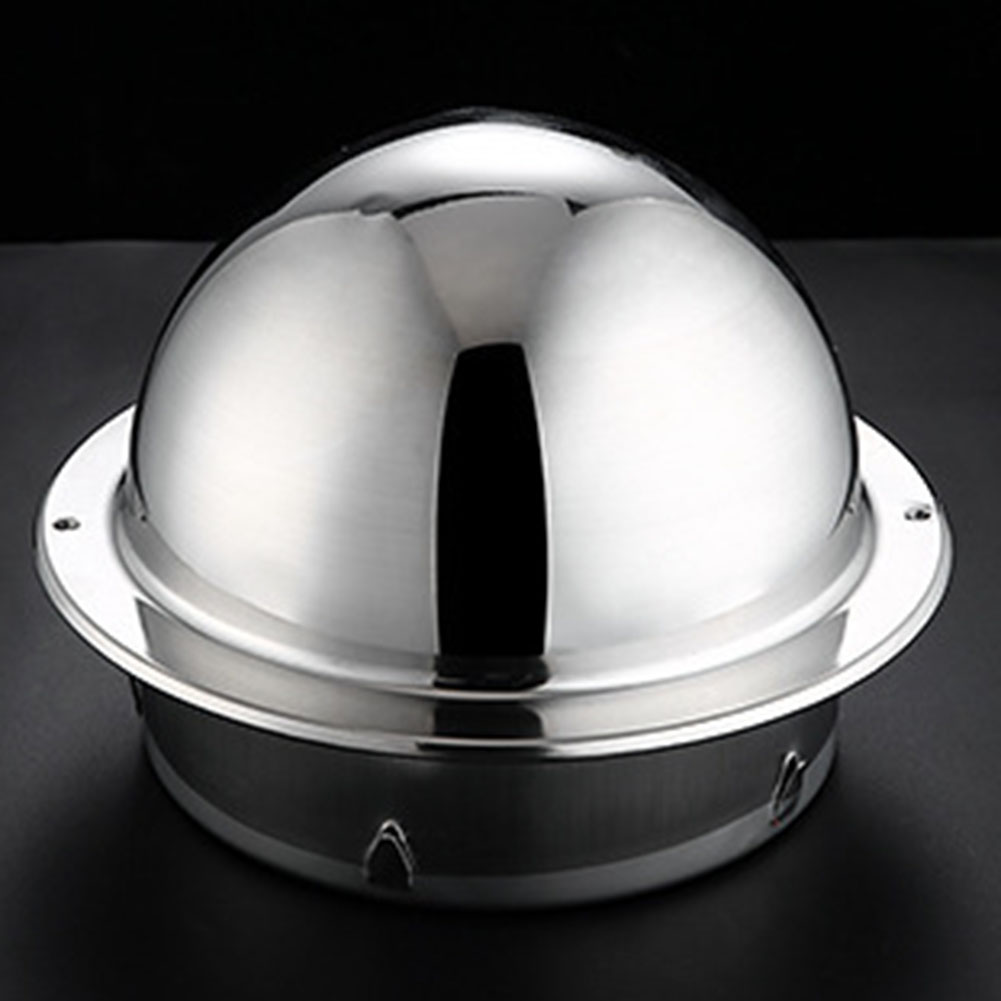 ช่องระบายอากาศเพดานสแตนเลสสตีล1ชิ้น, ฝาครอบกระทะระบายความร้อนสำหรับติดผนังสามารถกันน้ำได้