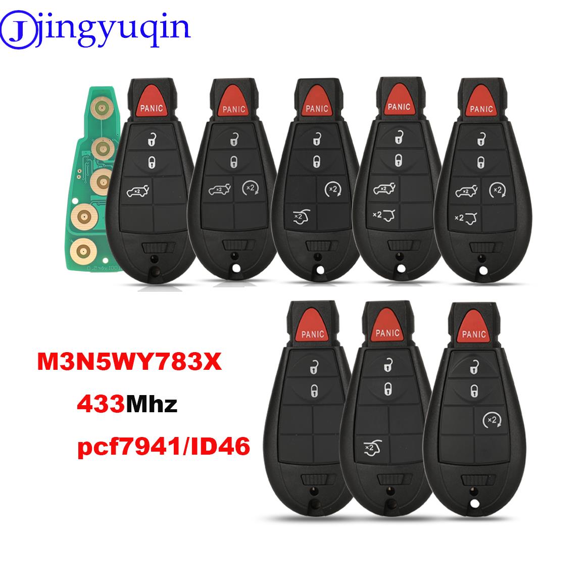 Jingyuqin 433Mhz 7941 mando a distancia para coche M3N5WY783X para Chrysler Town & Country Jeep Grand Cherokee Dodge Caravan Journey