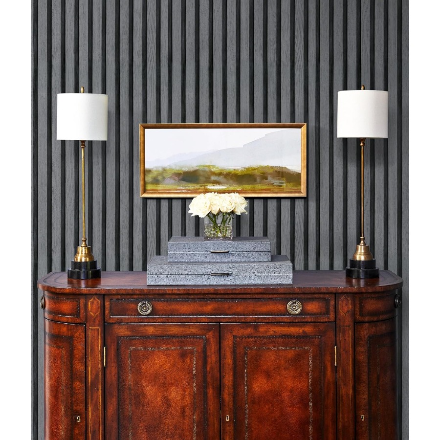 Papel tapiz autoadhesivo impermeable de listones de madera gris de 45cm de ancho, papel de Contacto extraíble de grano de raya de madera para gabinetes de dormitorio