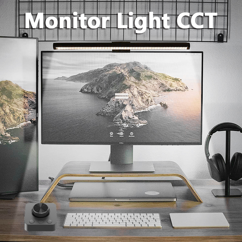 Wiscolor Oświetlenie monitora LED z pilotem zdalnego sterowania Bezstopniowe ściemnianie ekranu monitora Wisząca lampa stołowa LED do studia komputerowego