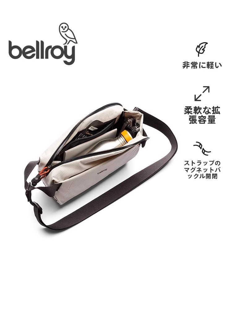 Bellroy Lite スリング 4L カジュアル通勤クロスボディバッグユニセックス軽量チェストバッグシングルショルダーバッグレジャーウエストバッグ
