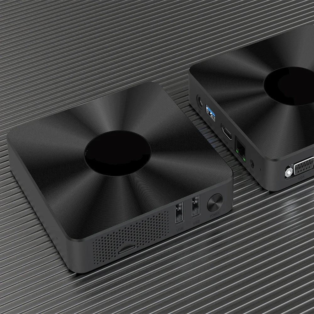 Mini PC NUC de Windows 10, Desktop Intel N3350, 8GB RAM, ROM 64GB, USB 3,0, 1 * HDMI-MI, 1 * VGA, LAN de Wi-Fi, processador central T92