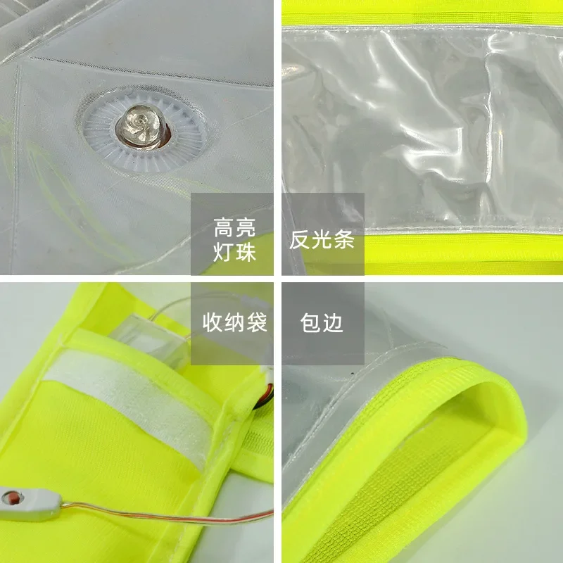 Lái Xe Phản Quang Áo Led V-Áo Vest Đêm An Toàn Đi Flash Quần Áo