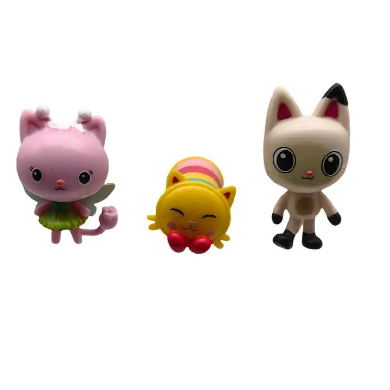 13 ชิ้น/เซ็ต Gabby ตุ๊กตา Mercat การ์ตูนสําหรับตุ๊กตาแคปซูลเครื่องยิ้มรถ Hug Gaby ตุ๊กตา Action Figure ของเล่นเด็ก Xmas ของขวัญ
