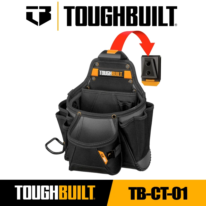 TOUGHBUILT TB-CT-01 Сумка для подрядчика Большая подвесная многофункциональная сумка для инструментов Набор инструментов большой емкости Прочная сумка Аксессуары