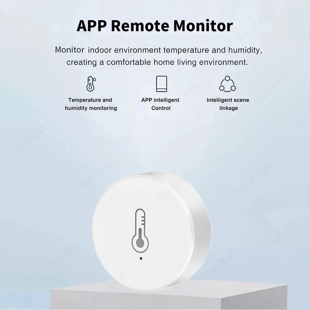 Sensor de temperatura y humedad Tuya Zigbee 3,0, dispositivo de monitoreo remoto, Smart Life, funciona con Alexa Home Assistant