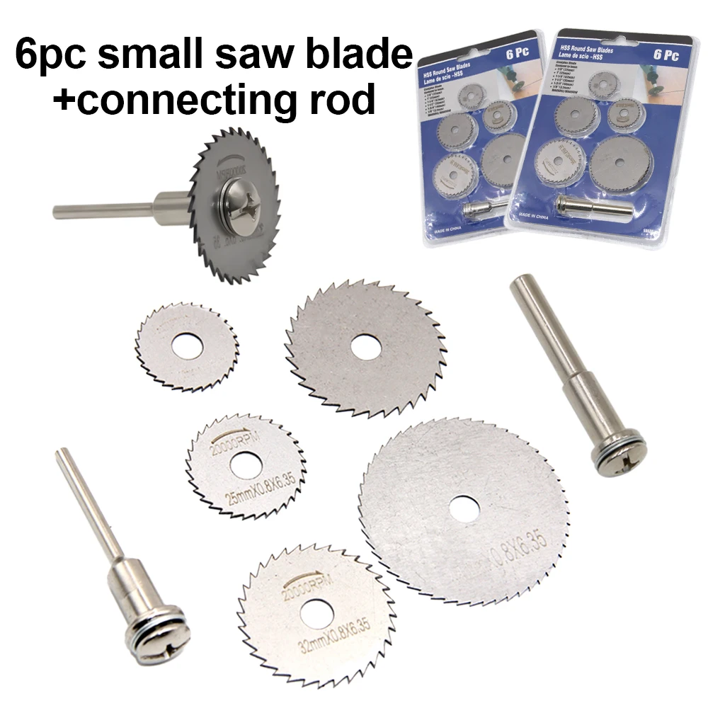 3.2mm/6mm connecting rod hand drill circular saw blade micro electric grinder accessory plastic woodworking metal cutting tool