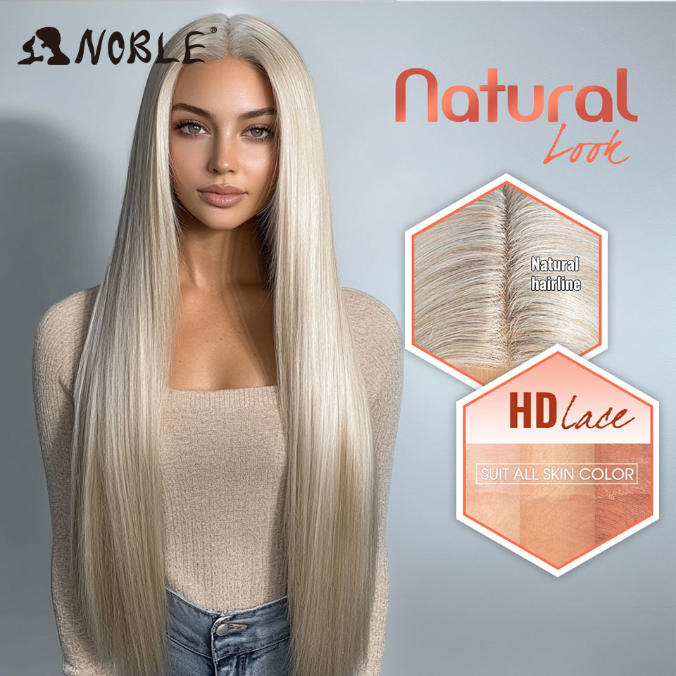 Edele cosplay pruiken voor zwarte vrouwen rechte synthetische kant pruik 38 inch ombre blonde kant pruik cosplay blonde synthetische kant pruik