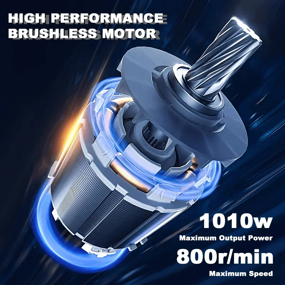 PATUOPRO 36mm Brushless Rotary Hammer Drill 2-Mode 10J Cordless Electric Hammer Drill Handheld Power Tool For Makita 18V Battery