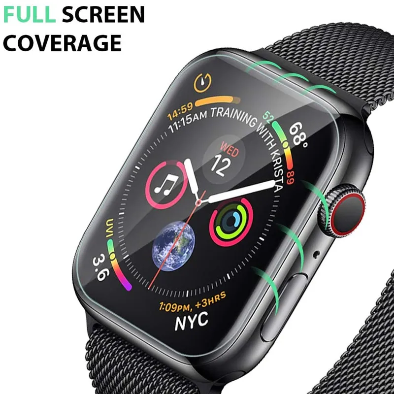 1-5ชิ้นฟิล์มไฮโดรเจลสำหรับนาฬิกา Apple 7 6 SE 5 4 3 2 1 38มม. 40มม. 41มม. 42มม. 45มม. Apple