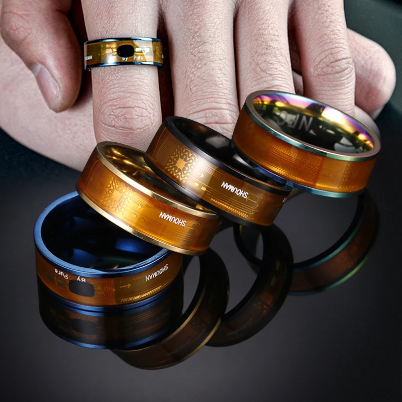 Умное кольцо NFC Magic Ring Многофункциональное интеллектуальное кольцо для телефонов Android NTAG213 Цифровое кольцо на палец для мужчин, женщин, пар