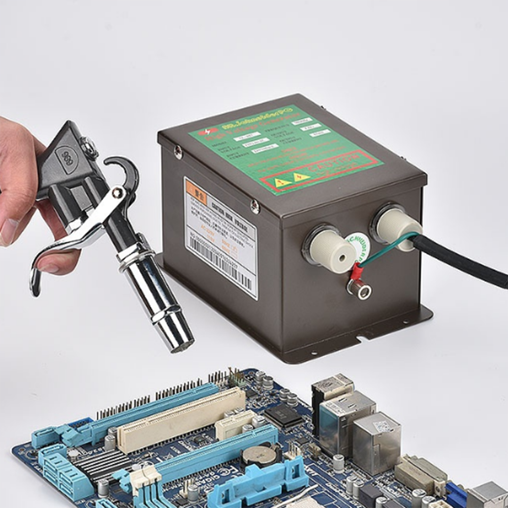 Pistola de aire antiestática de 110 V/220 V Pistola de aire ionizante Pistola electrostática con generador de alto voltaje.