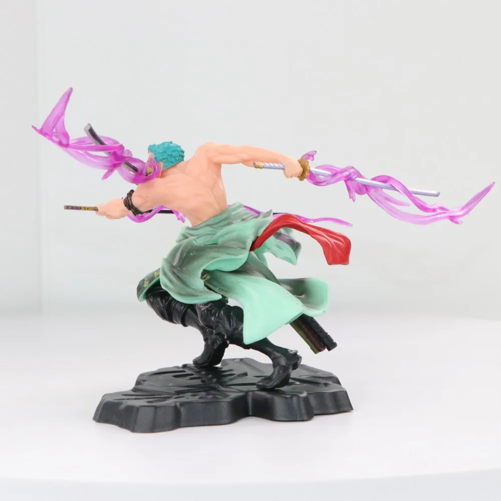 10cm figura de anime de uma peça gk roronoa zoro três lâminas sa-máximo mangá anime estátua figura de ação coleção modelo brinquedo infantil