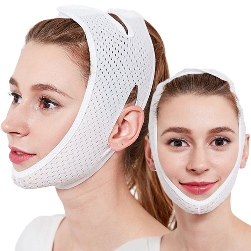 V Face Shaper Facial Slimming ผู้หญิง Elastic Chin Cheek Lift Up เข็มขัด Mask ลดคู่คางความงาม Thining เครื่องมือ