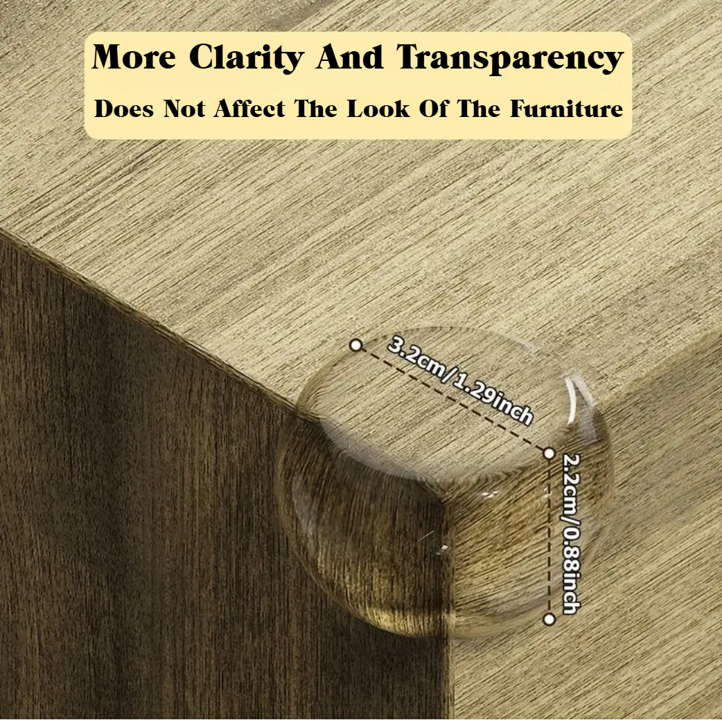 12 pçs criança bebê segurança protetor de silicone mesa macia transparente crianças anti colisão mesa canto borda proteção capa