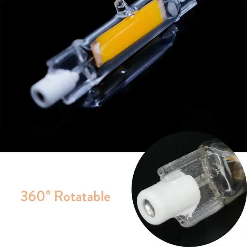 1 ชิ้นหรี่แสงได้ R7S COB หลอด LED แก้ว 78 มิลลิเมตร 118 มิลลิเมตร 5 วัตต์ 7 วัตต์ 10 วัตต์ 15 วัตต์ 28 วัตต์หลอดไฟ LED AC110V-240V หลอดไฟ LED warm/White/Neutral Light การจัดส่งที่รวดเร็ว 4-6 วันมาถึง จัดส่งฟรี