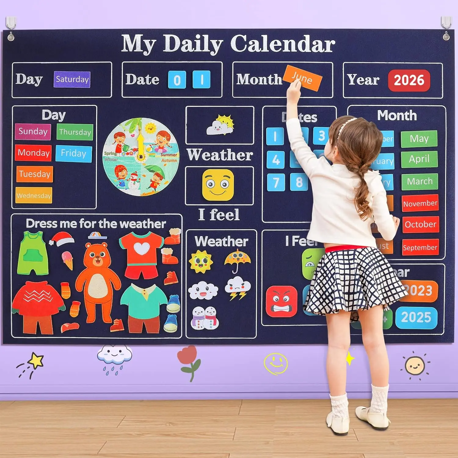 ฟาร์มสัตว์ Felt Story Busy Board 4 IN 1 ธีมการเล่าเรื่องฟาร์ม Sea Zoo รถการเรียนรู้ Interactive แขวนผนังของขวัญ