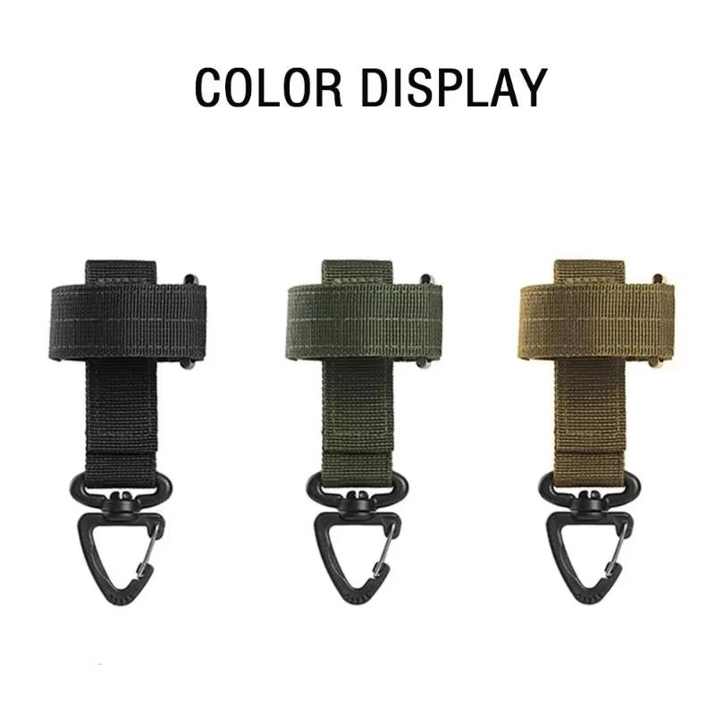1/2pcs new multi-purpose tactical gloves buckle hook ventilator military rope climbing outdoor storage adjust camping hanging