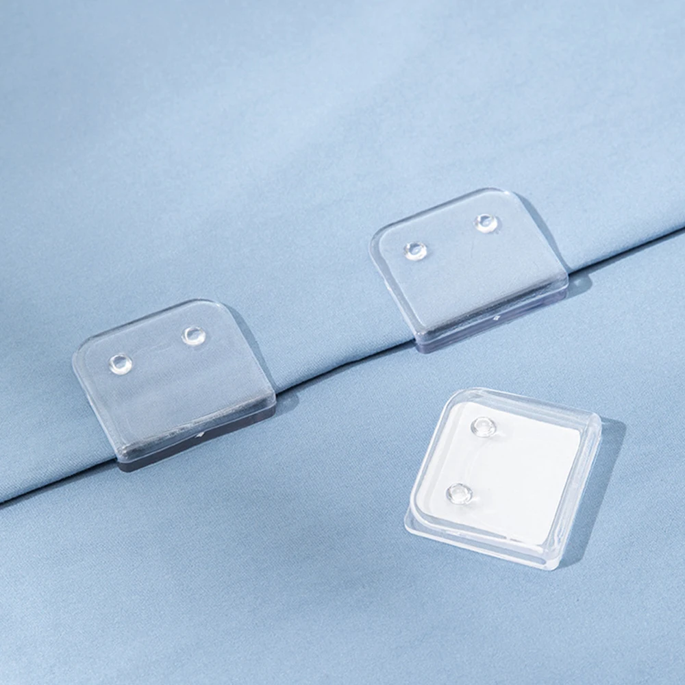 4PCS Non-Punching ผ้าม่าน CLAMP ผ้าม่านอาบน้ํา Organizer ไม่เป็นอันตรายผ้าม่านโปร่งใสผ้าม่าน Retainer