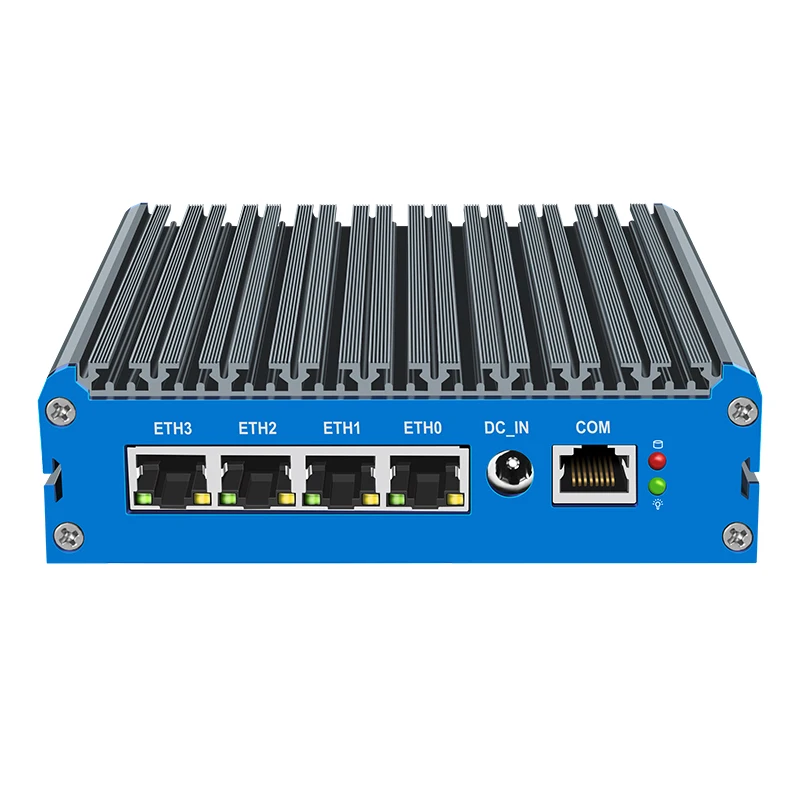 N100 Intel Celeron N6000 J6412 N4000 Fanless Mini PC 4*I226-V 2.5G LAN 1COM DP HDMI pfSense Soft Router Pokect Computer  Win11