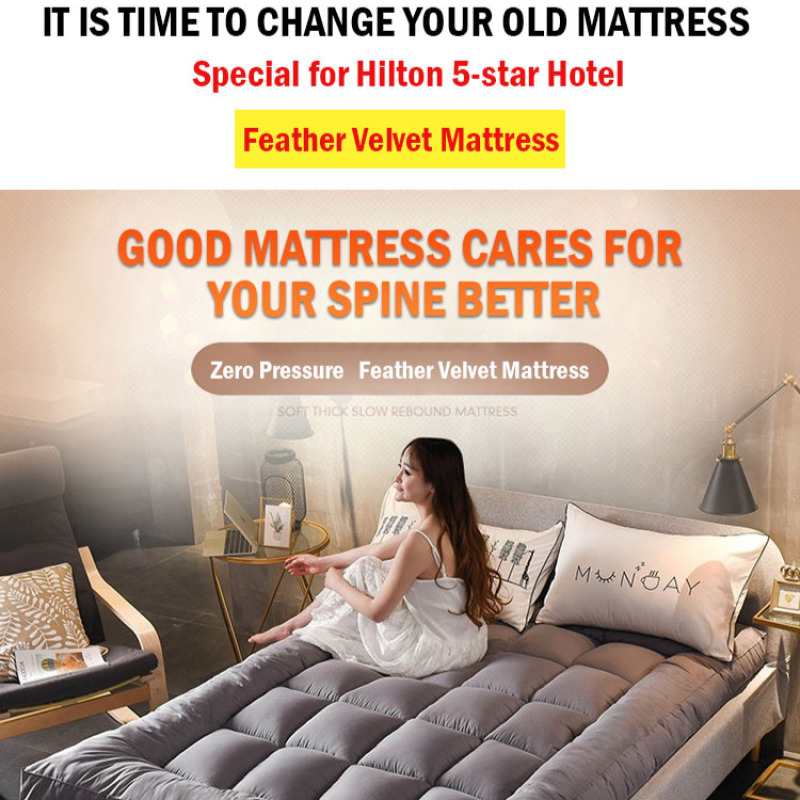 Colchão espessado tridimensional do hotel de cinco estrelas, dormitório do estudante, colcha macia do coxim, 10cm, 0.9m, 1.2m