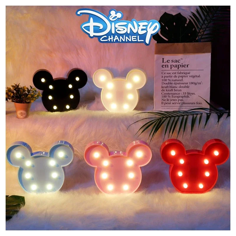 Disney Chuột Mickey Đèn Ngủ 3D Đèn Đèn Ngủ Ký Đèn Đồ Dùng Trang Trí Giáng Sinh Cho Trang Trí Nhà Trang Trí Sinh Nhật Quà Tặng Đám Cưới