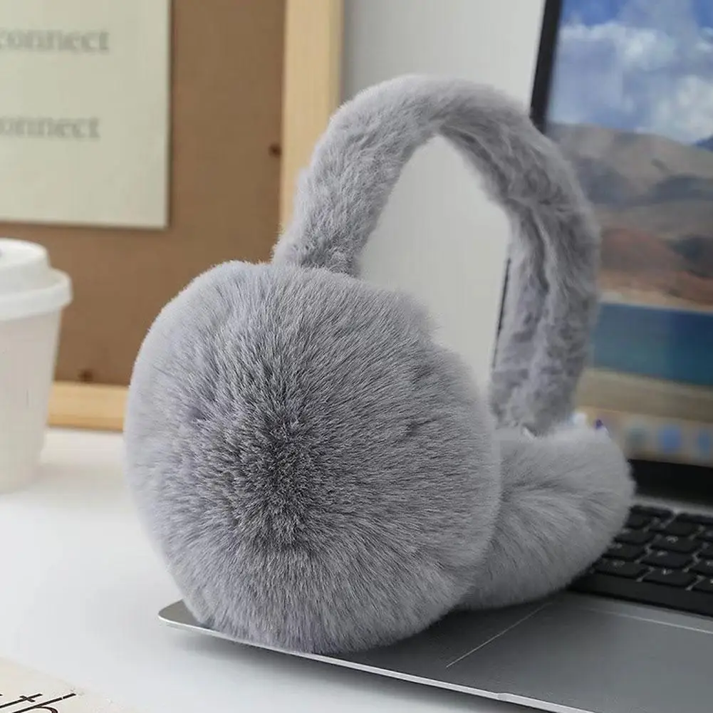 Solid Soft Plush Ear Keep Warmer Winter Earmuffs for Women Men Fashion Outdoor Earflap Protection Ear-Muffs Ear Cover 2026 1pcs