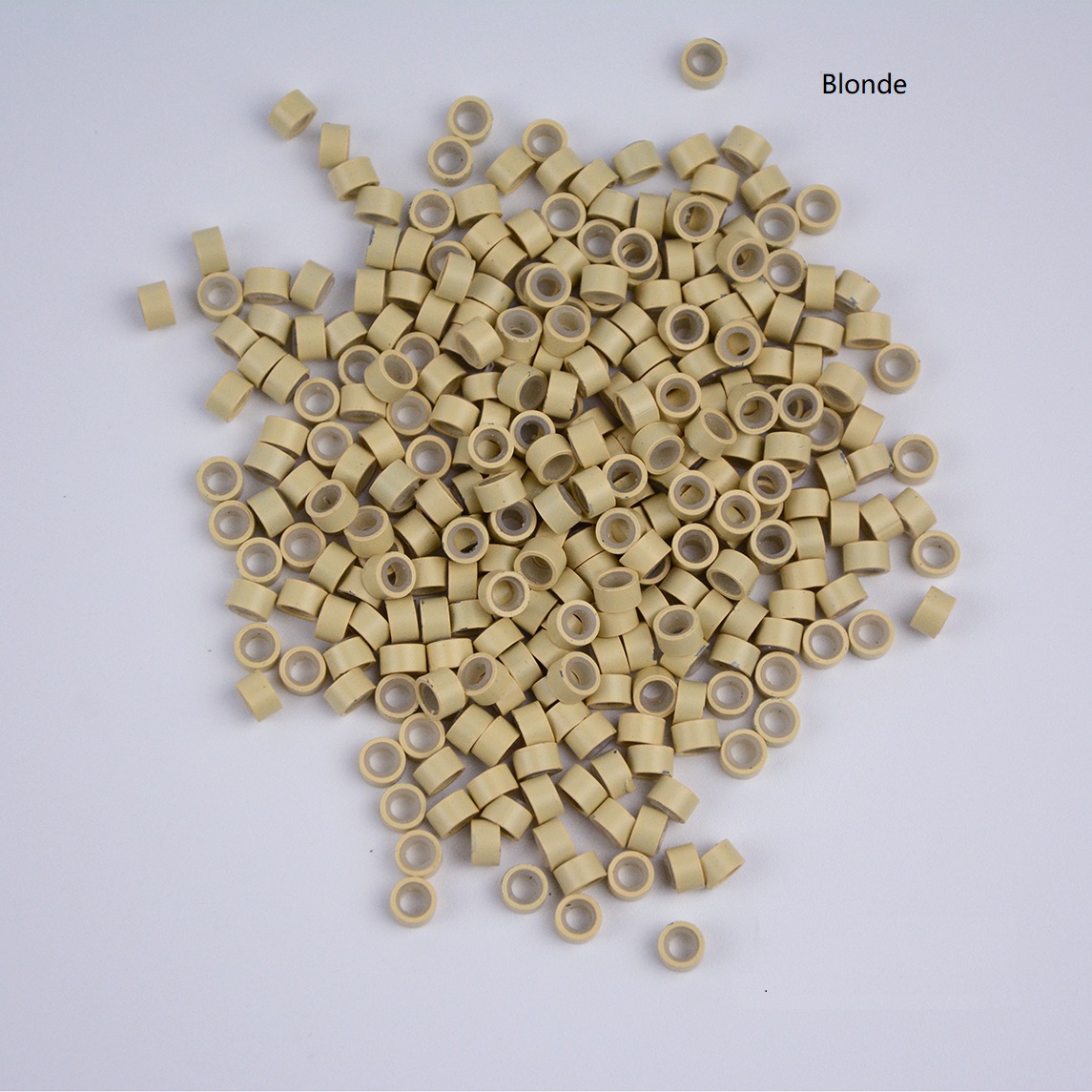 ヘアエクステンションリング,500ピース,5.0x3.0x3.0mm,マイクロシリコン,裏地付きリンク,ヘアエクステンション