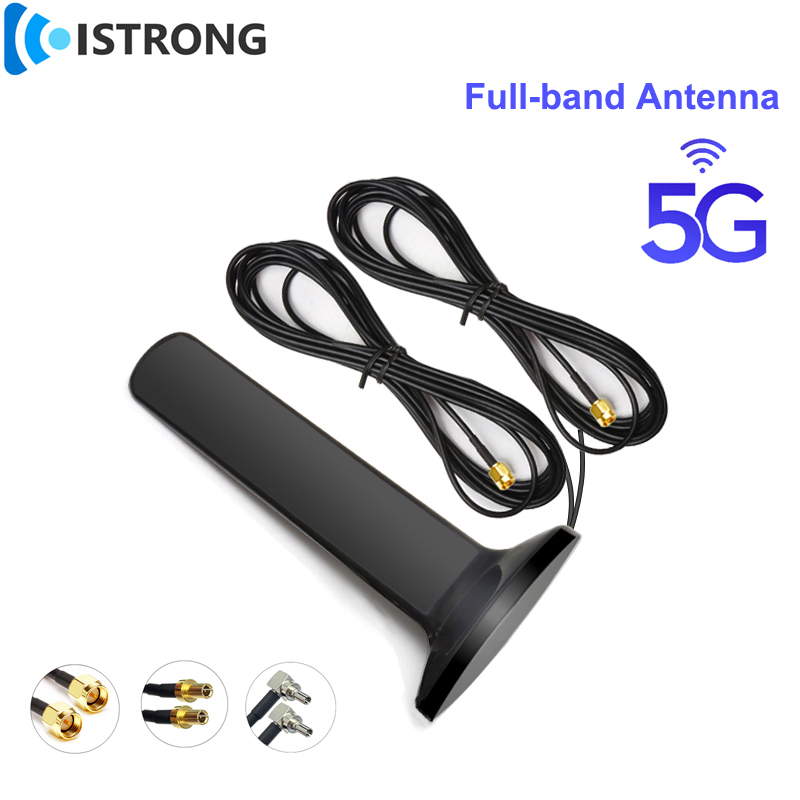 Antenna a ventosa a banda intera 5G 12dbi Amplificatore di segnale esterno a lungo raggio 4G 3G GSM Ripetitore di rete SMA TS9 per modem router Wifi