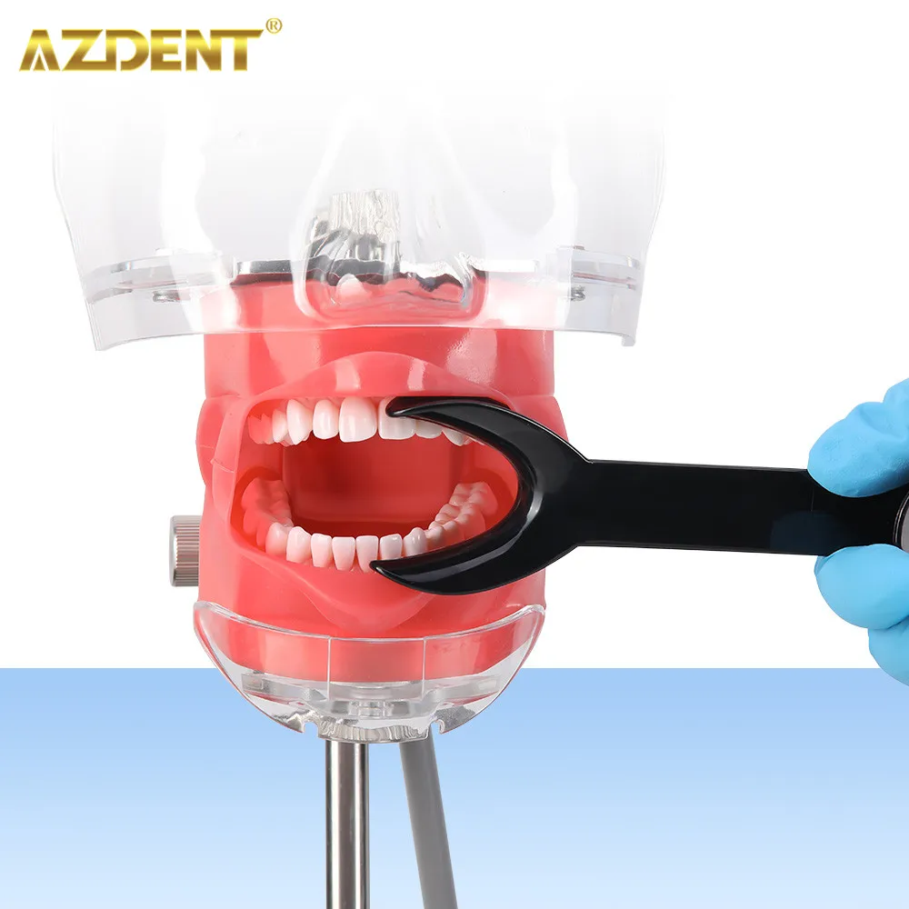 AZDENT ทันตกรรม T-Shape Retractor เปิดปากคู่หัว 4pcs จัดฟันฟันเปิดปากทันตกรรมเครื่องมือขนาดเล็กขนาดใหญ่ Lab