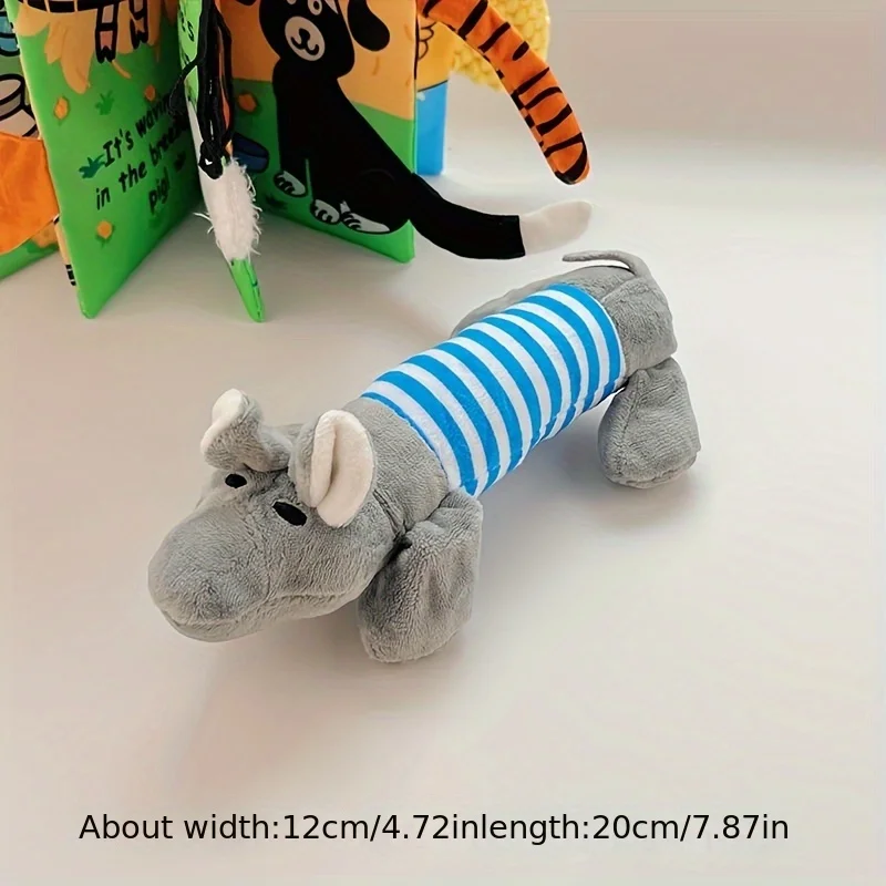 สัตว์เลี้ยงน่ารักสุนัข Cat Plush Squeak เสียงของเล่นสุนัขตลกขนแกะความทนทาน Chew Molar ของเล่น Fit สําหรับสัตว์เลี้ยงช้างเป็ดหมู