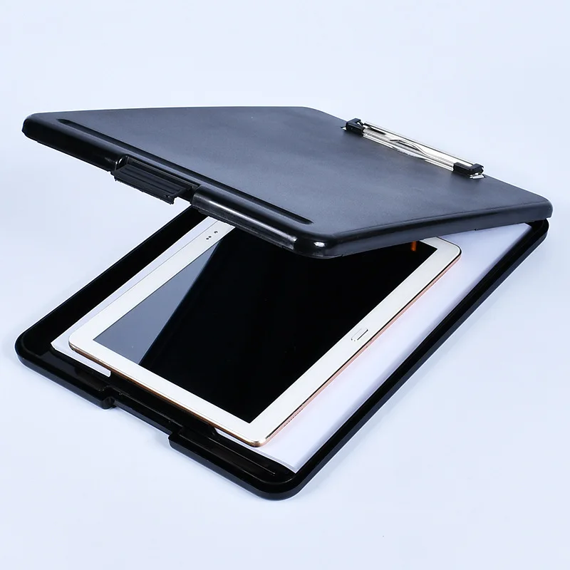 A4 Plastic Storage Clipboard File Box Case Document File Folder Clipboard Office Drop Shipping