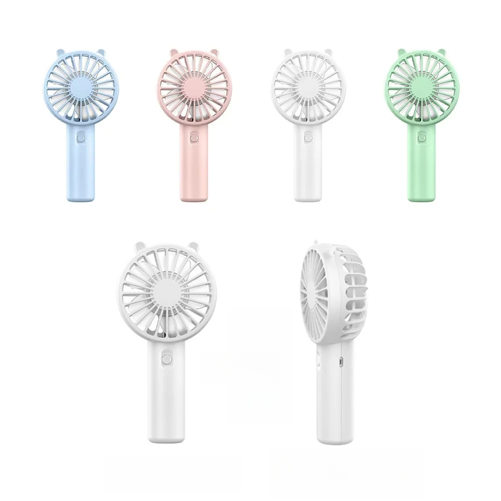 미니 휴대용 선풍기, USB 충전식, 책상 거치대 포함, 여성용 소형 메이크업 속눈썹 쿨러, 야외/사무실용, 화이트