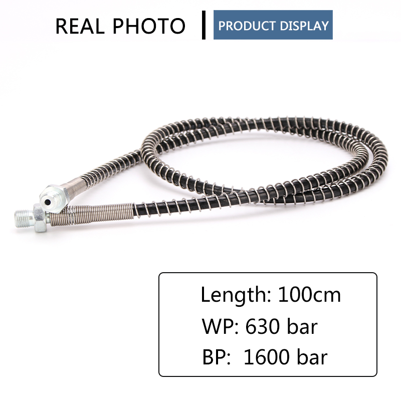 長さ100cm,高圧空気圧縮ホース,10x1スレッド,40mpa 400bar,6000psi
