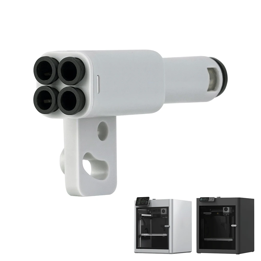 Für 3D-Druckerteil 4in1 PTFE-Adaptermaterial Rohrvergrößerungspoort AMS Connect 4 Zuführmodule für Bambulab X1/P1 X1C P1S P1P