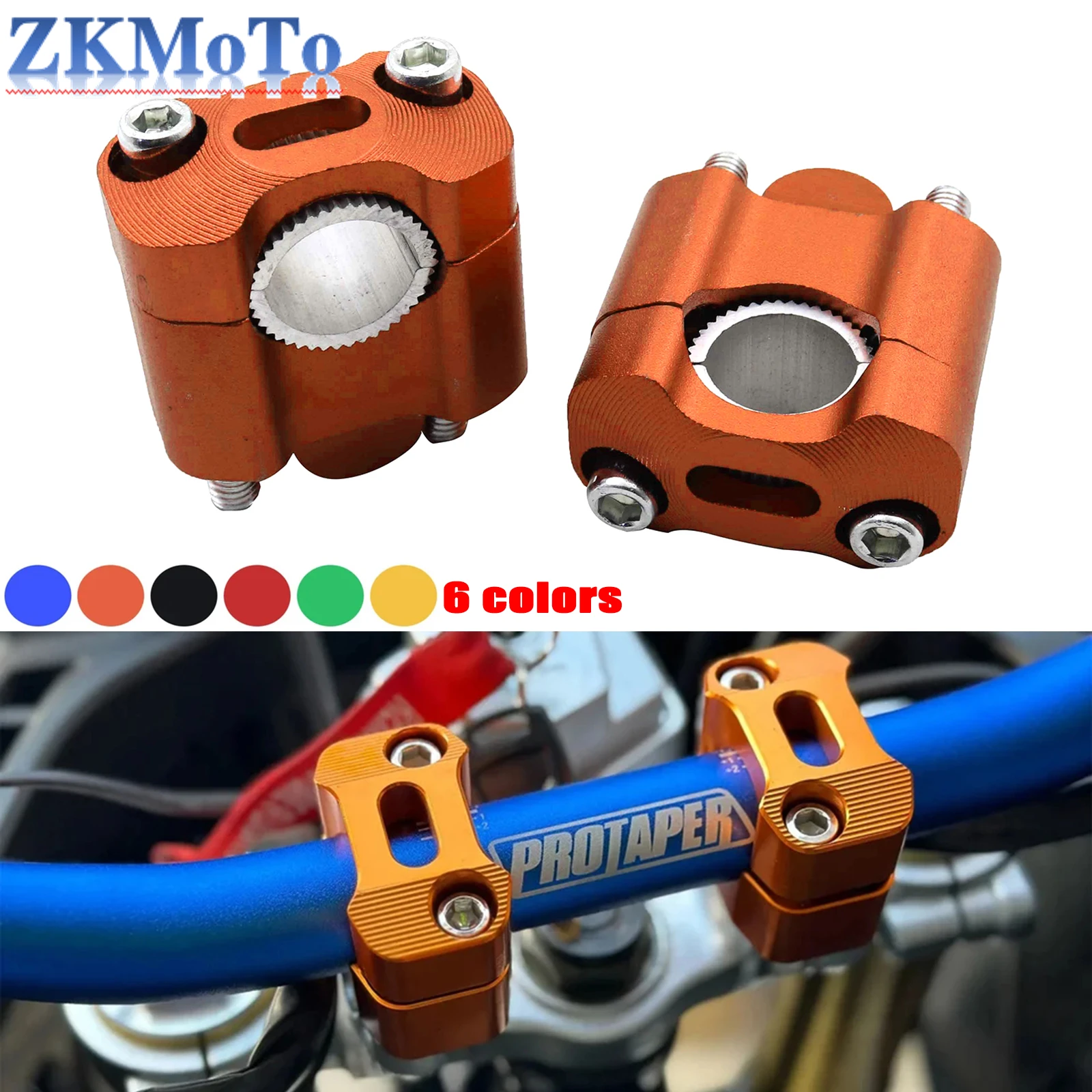 Motorcycle ATV 22mm 28mm Handlebar Clamp Handlebar Risers Adapter Bar Clamps For KTM Honda Kawasaki Yamaha Suzuki Universal
