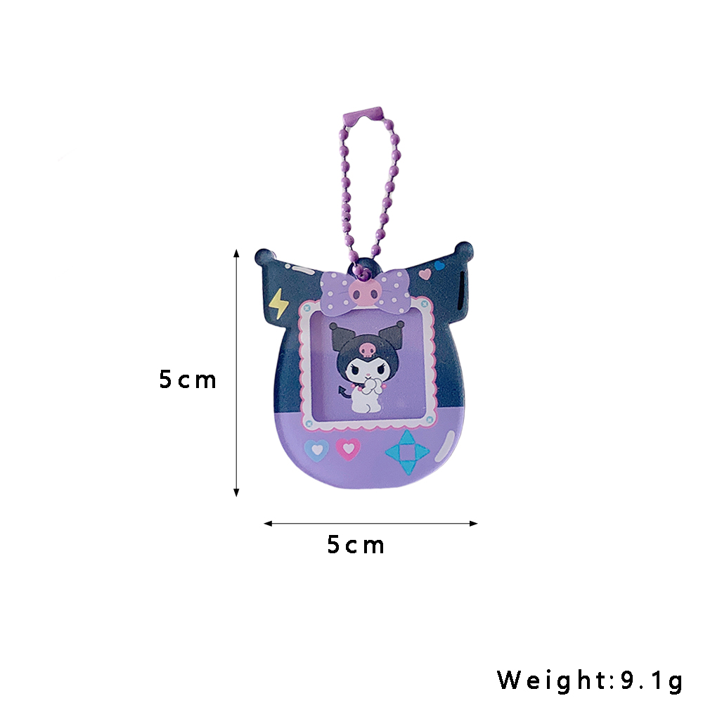 Kawaii Cartoon Kuromi My Melody Acrylic Card Holder Cute Cinnamoroll Pochacco Girls Idol 1-Inch Photo Storage Pendant Card Clip