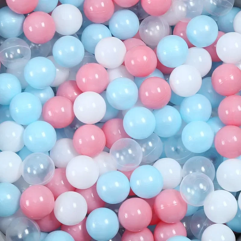 50pcs Blue Ball Pit Balls Ocean Balls for Babies Ball Pit Children Soft Plastic Pool Balls Parties Playground Toys Pool Ball New
