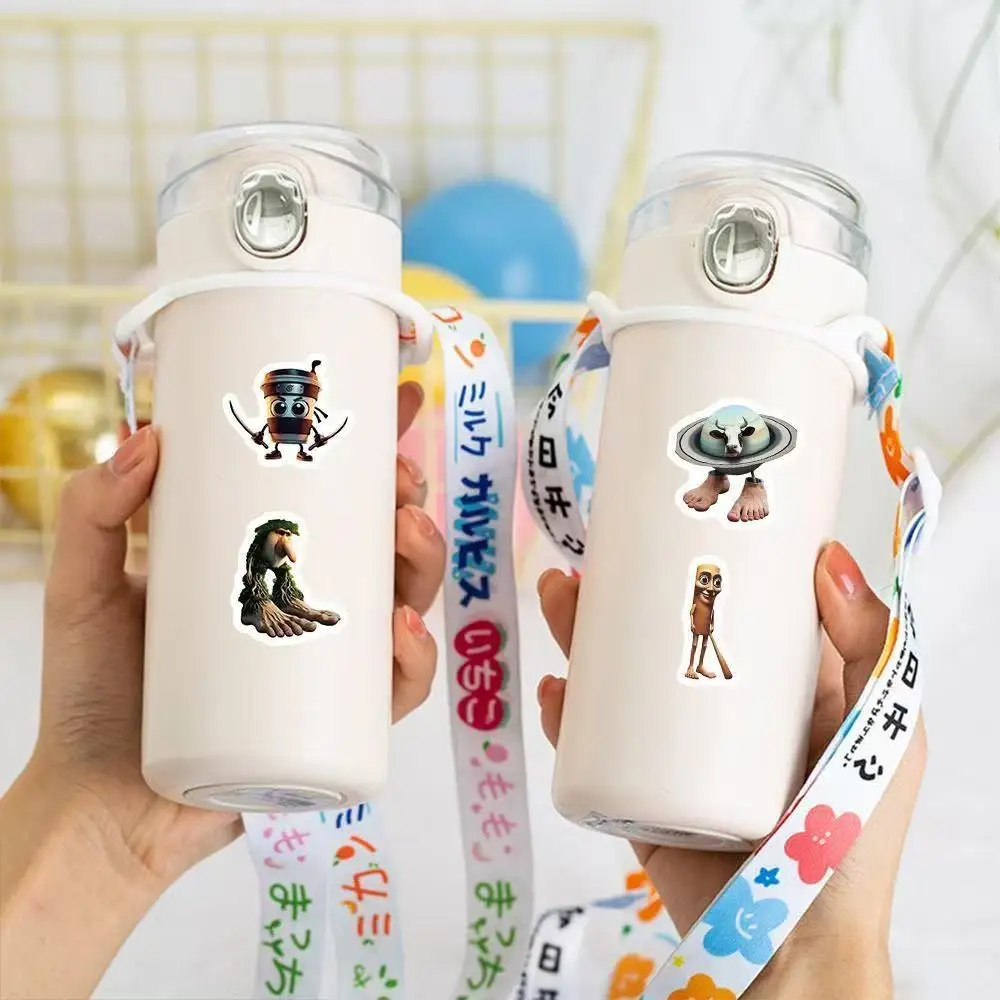 500 PCS/ม้วน Tung Tung Sahur อิตาเลี่ยน Brainrot AI บทคัดย่อสติกเกอร์ DIY PVC แล็ปท็อป Decals ตกแต่งสติกเกอร์รางวัลของขวัญของเล่น