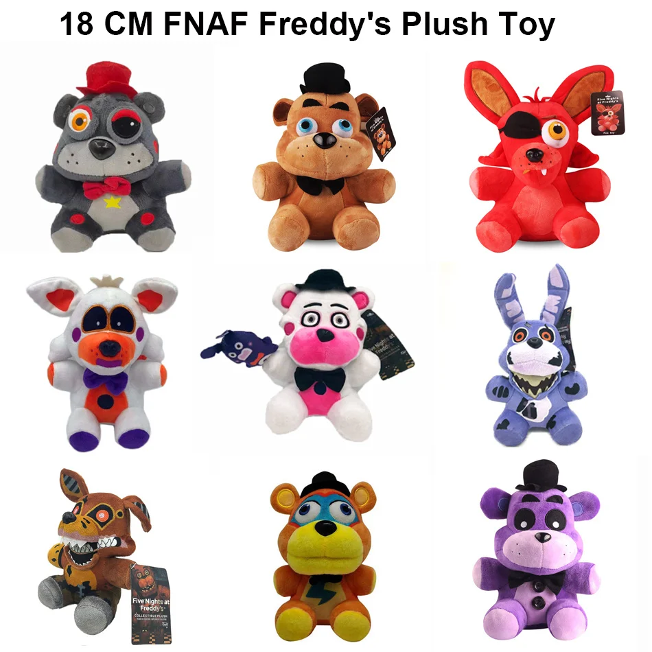 Five Night At Freddy Fnaf Cute Plush Toys Game Doll 18 CM Bonnie Bear Foxy Cartoon Stuffed Dolls Freddy Toys For Children Gifts
