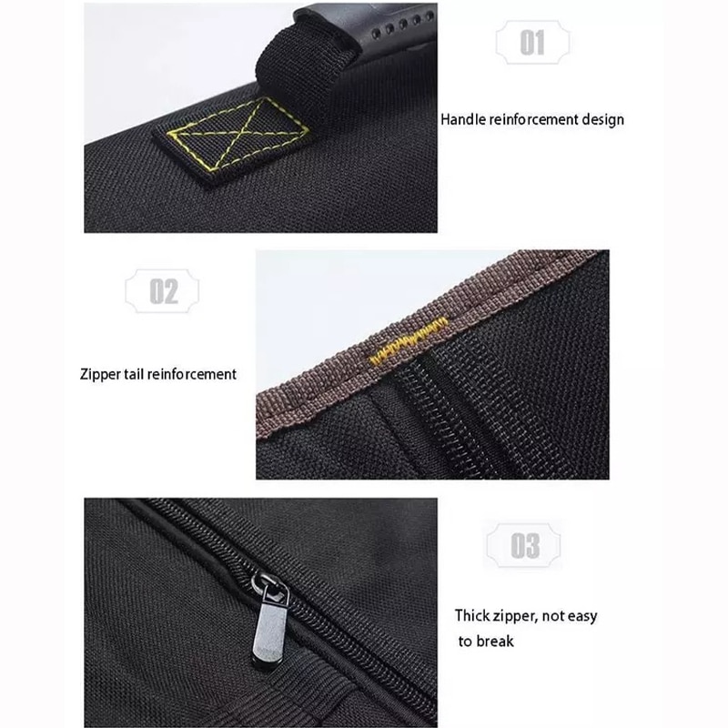 Multifuncional Reel Tipo Tool Bag, Eletricista Manutenção Espessado Dacron, Saco De Armazenamento De Alta Qualidade, Resistente Ao Desgaste, 1Pc
