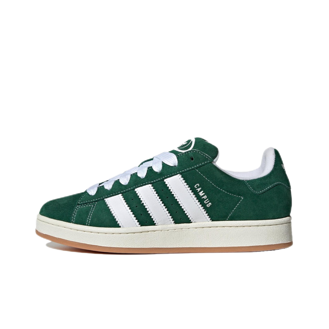 Adidas Originals CAMPUS 00s กางเกงขาสั้นบอร์ดต่ําลําลองสําหรับผู้ชายและผู้หญิงกันลื่นสีเขียว