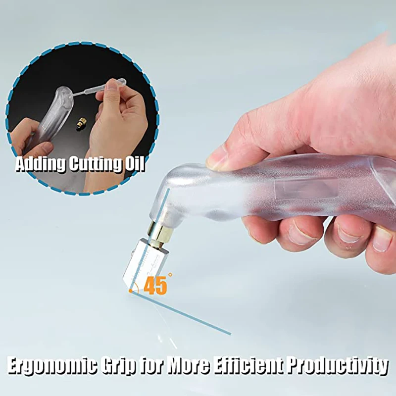 Professional ประเภทปืนพกเครื่องตัดกระจกเครื่องมือตัดกระเบื้องเซรามิคเครื่องตัดกระจกหล่อลื่นซีเมนต์คาร์ไบด์เครื่องมือตัดเพชร