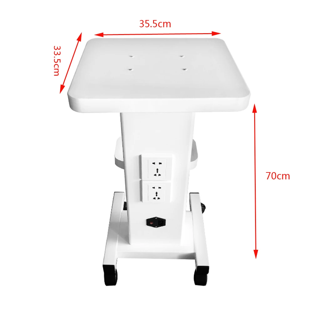 Carrello da salone con supporto per presa carrello per ruote di bellezza carrello per Spa per strumenti di bellezza