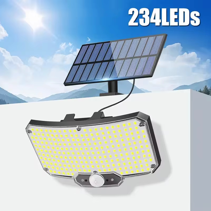 Solar Lights 234LED Solar Security Lights Outdoor Garden Motion Sensor 3 Modes Waterproof Split Solar Flood Wall Lights Garage