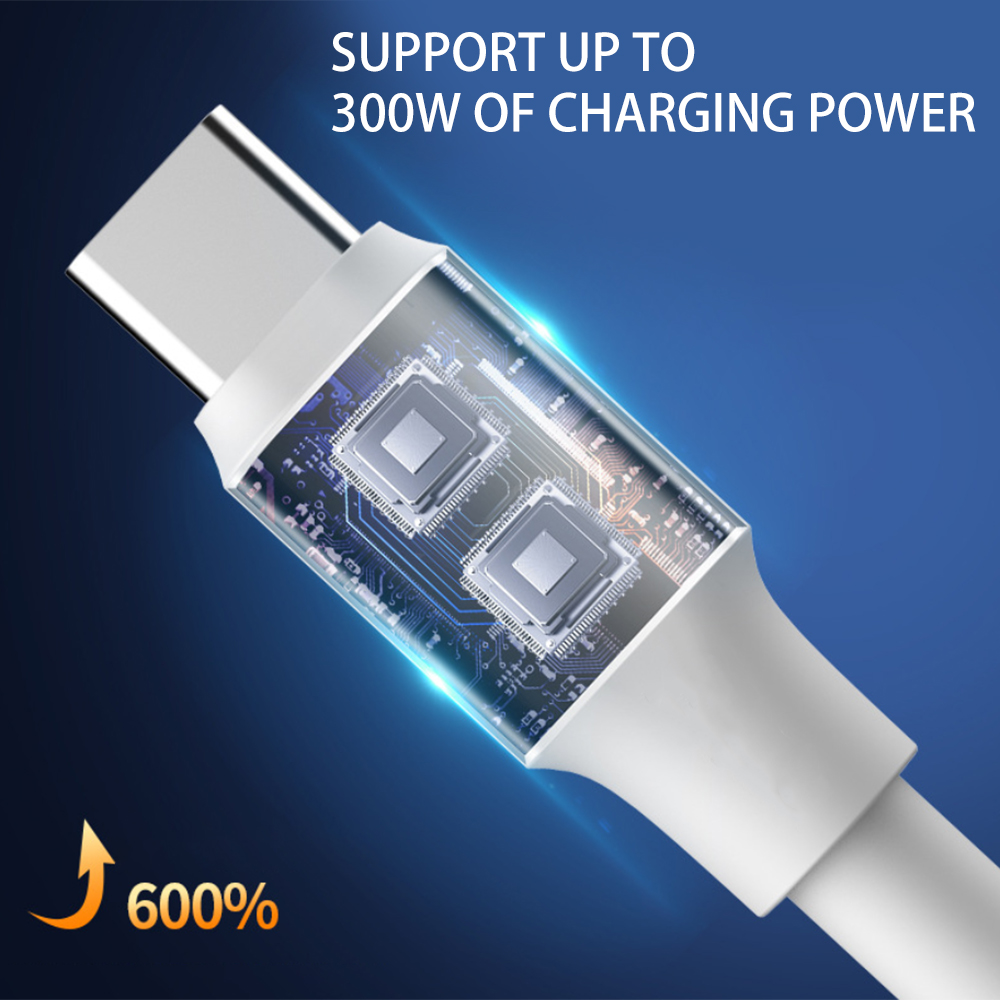 Sturdy Thick Type C/Mirco Cable 300W Super Fast Charging USB C Phone Charger Data Line for Android Samsung Xiaomi Type-C Wire
