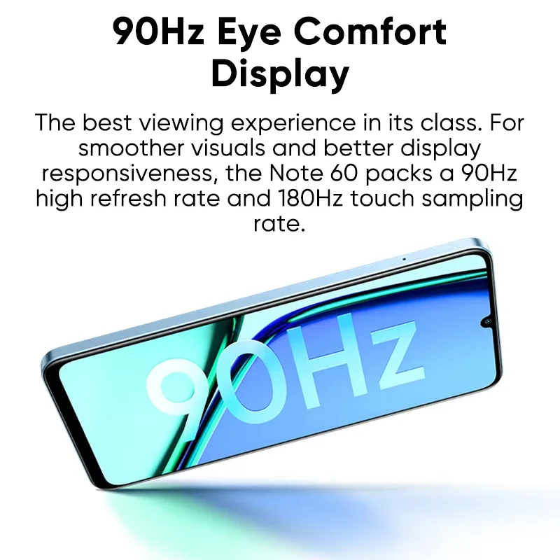 [Op voorraad] realme Note 60 smartphone 32 MP camera 6,74 '' 90 Hz display 5000 mAh batterij 128 GB IP64 Krachtige Octa-core chipset