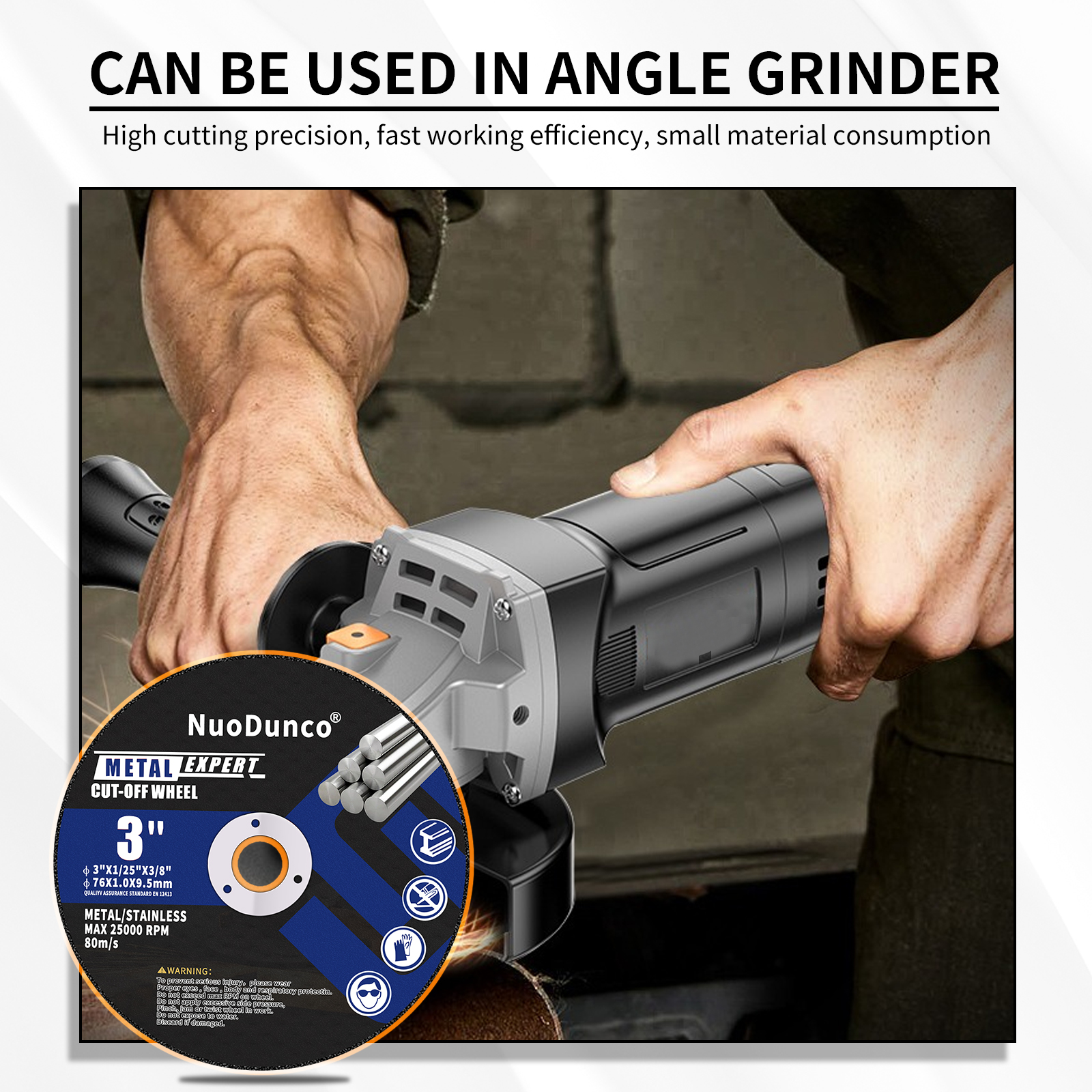 Nuevo disco de corte de resina de 3 pulgadas y 75mm, discos de molienda de rueda cortada de Metal Dremal para amoladora angular, accesorios de herramientas de rotación, 2-100 Uds.