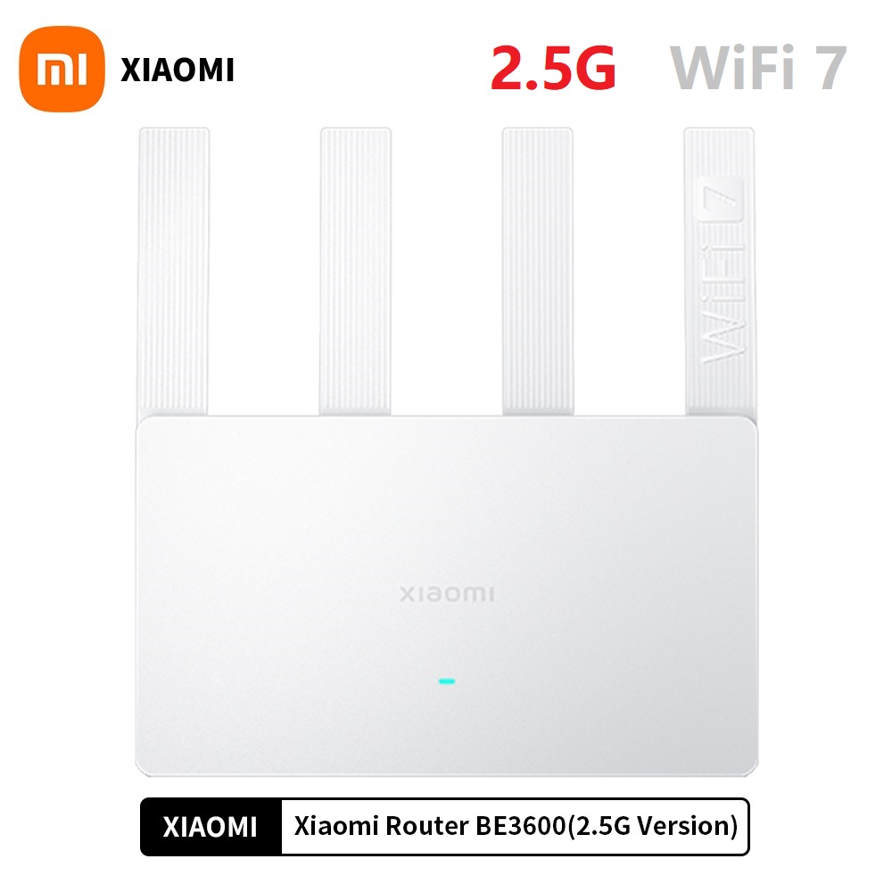 Neuer Xiaomi Router BE3600 WiFi7 2,4/5 GHz Duan Bands 160 MHz 3570 Mbit/s Mesh Networking Gaming Beschleunigung 2,5 G Ethernet-Port