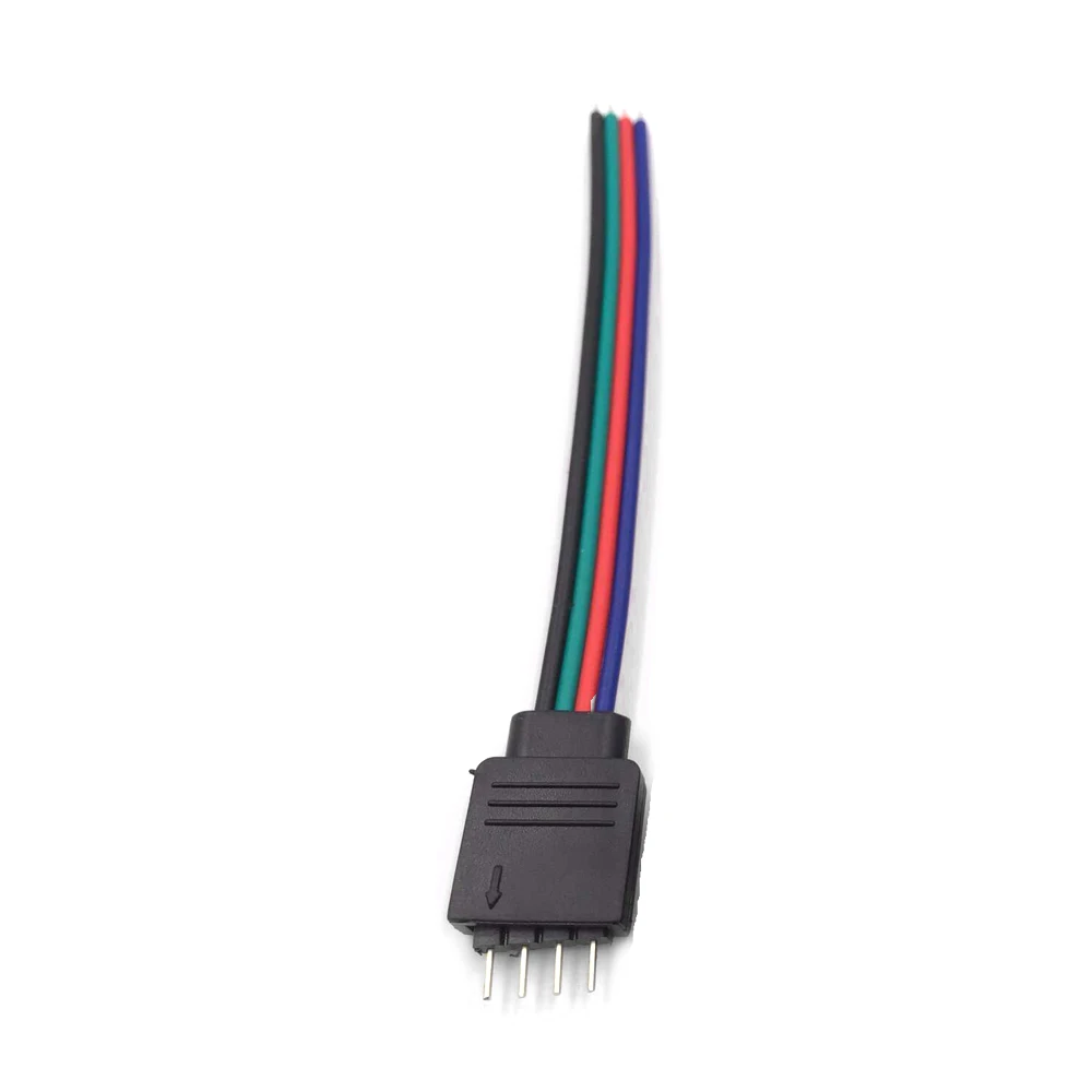 Connettori RGB maschio e femmina a 4 pin, adattatori per cavi e fili per strisce luminose a LED, adatti per strisce luminose a LED SMD 3528 5050